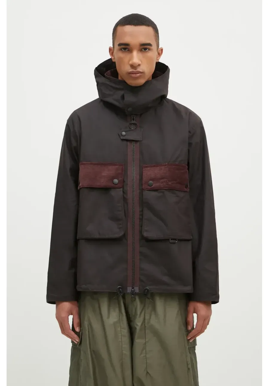 obrazek 1 Barbour kurtka bawełniana Re-Engineered Spey Wax Jacket kolor brązowy przejściowa MWX2341