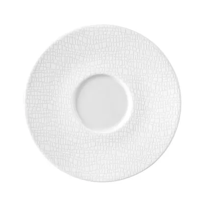 Zdjęcie Duży biały spodek z porcelany 16,5 cm z Niemiec - Seltmann Weiden