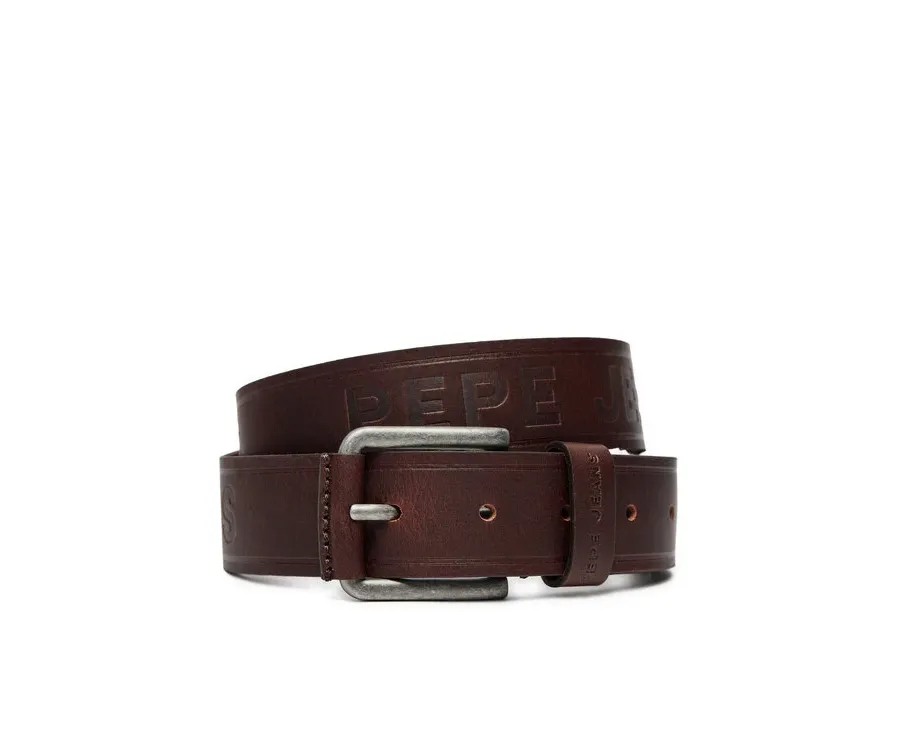 obrazek 1 Pepe Jeans Pasek Męski Dayton PM021027 Brązowy
