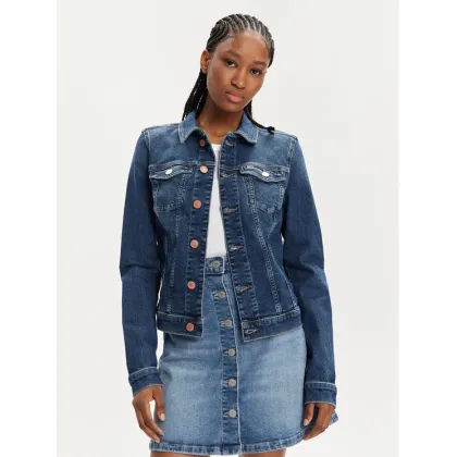 Zdjęcie Tommy Jeans Kurtka jeansowa Vivianne DW0DW17959 Niebieski Slim Fit