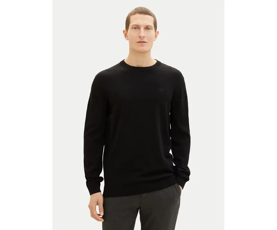 obrazek 1 Tom Tailor Sweter 1038426 Czarny Regular Fit