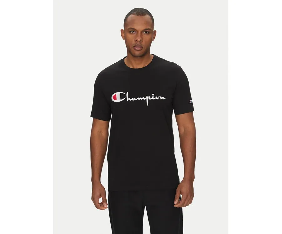 obrazek 1 Champion T-Shirt 221621 Czarny Standard Fit