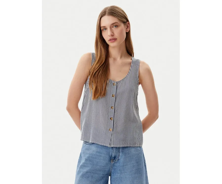 obrazek 1 Vero Moda Top Bumpy 10325830 Granatowy Standard Fit