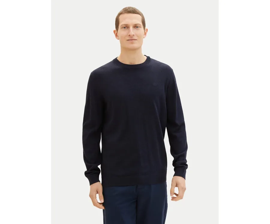 obrazek 1 Tom Tailor Sweter 1038426 Granatowy Regular Fit