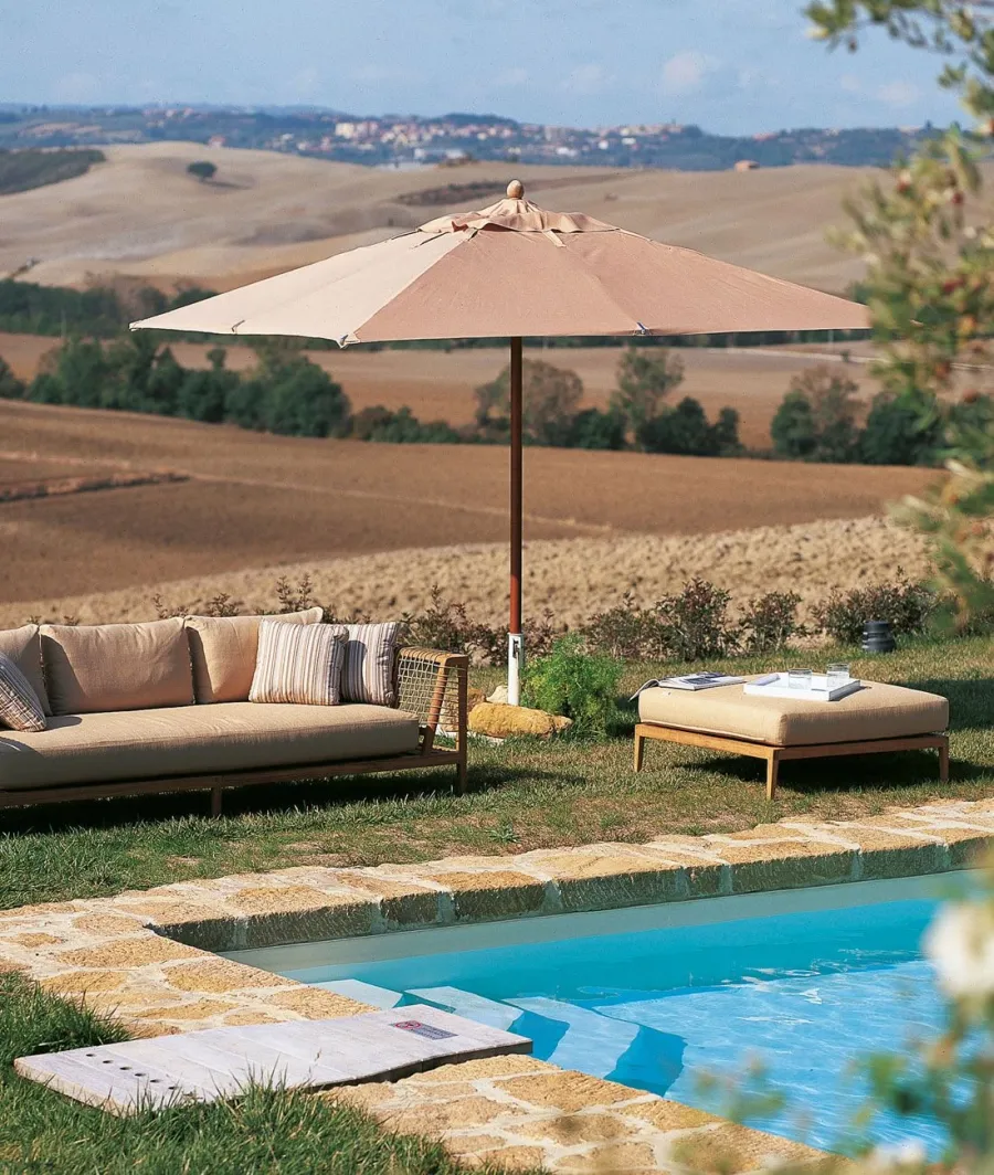 obrazek 1 Prostokątny parasol Lipari 250×350 cm w kolorze liny