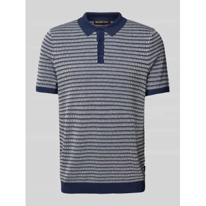 Zdjęcie Koszulka polo kroju regular fit z fakturowanym wzorem model ‘TUCK STRIPE’
