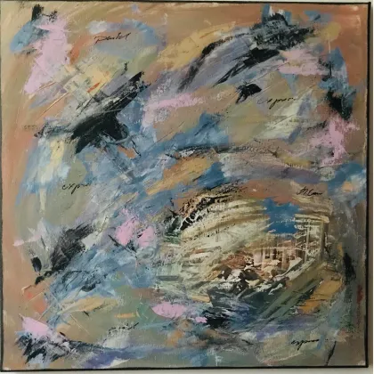 Zdjęcie Pastel expression, mixed media na płótnie