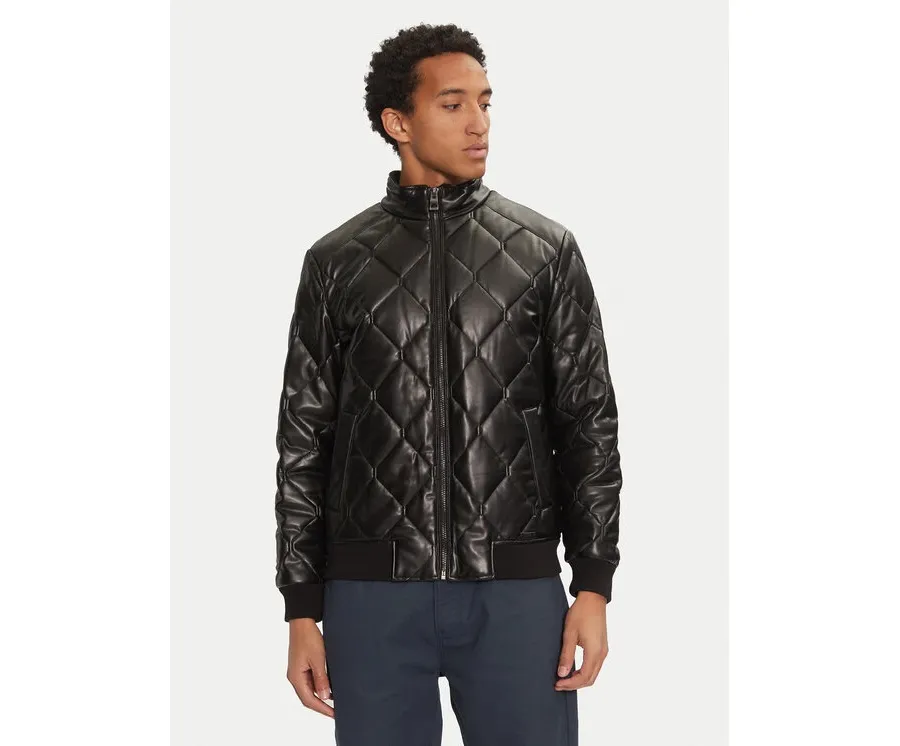 obrazek 1 Guess Kurtka z imitacji skóry M4BL28 WGJ60 Czarny Regular Fit