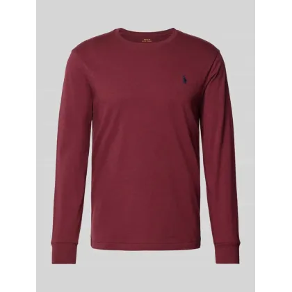 Zdjęcie Bluzka z długim rękawem o kroju regular fit z wyhaftowanym logo