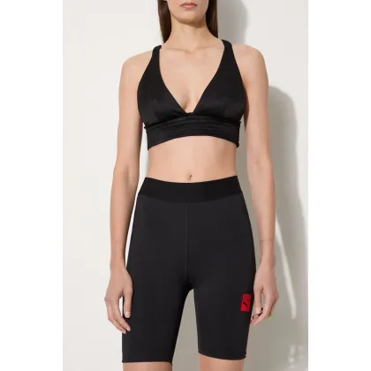 Zdjęcie Puma szorty treningowe x VOGUE damskie kolor czarny z nadrukiem high waist 535080-01