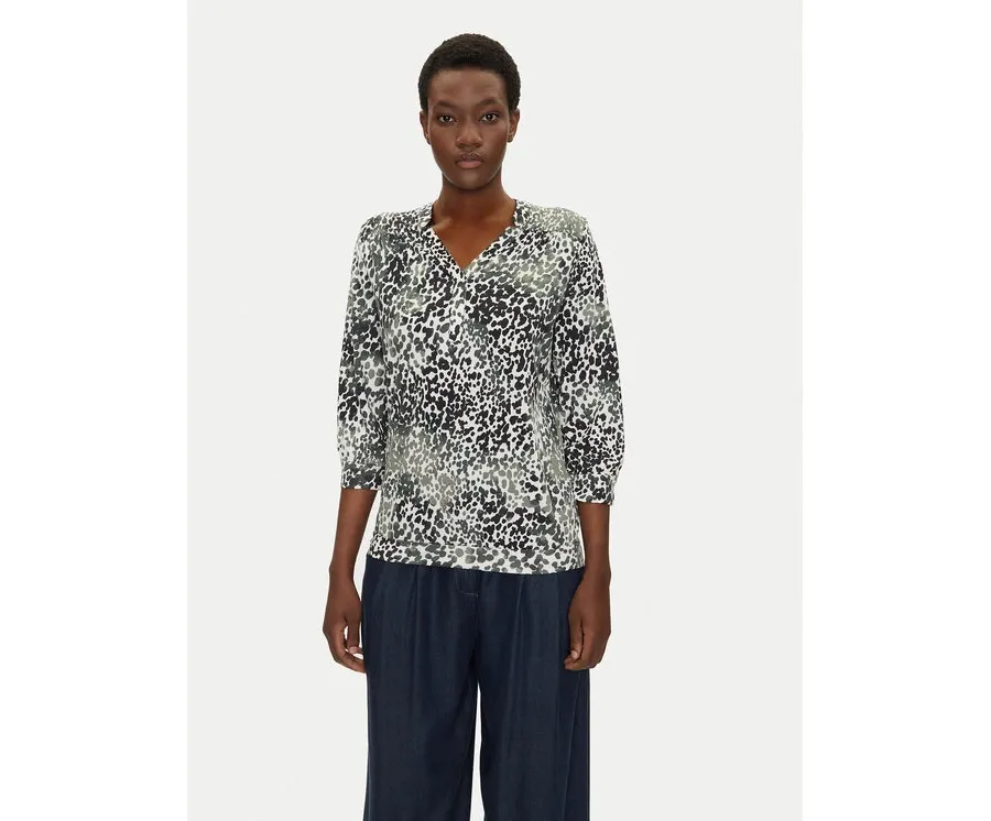 obrazek 1 Olsen Bluzka 11105066 Brązowy Regular Fit