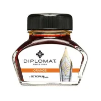 Zdjęcie Atrament do piór wiecznych Diplomat w kałamarzu - pomarańczowy, 30 ml