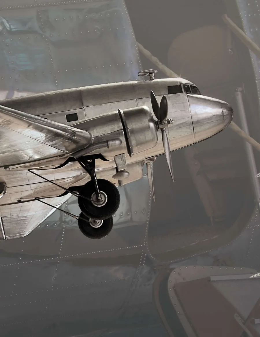 obrazek 2 Ekskluzywny model samolotu Dacota DC3 (szer. 97 cm) - Authentic Models