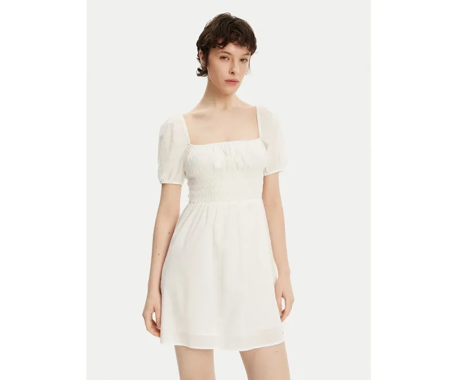 obrazek 1 Tommy Jeans Sukienka letnia Voile DW0DW21334 Biały Regular Fit