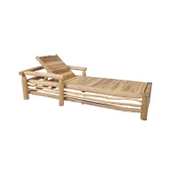 Zdjęcie Oryginalny leżak Serengeti do ogrodu wykonany z drewna tekowego