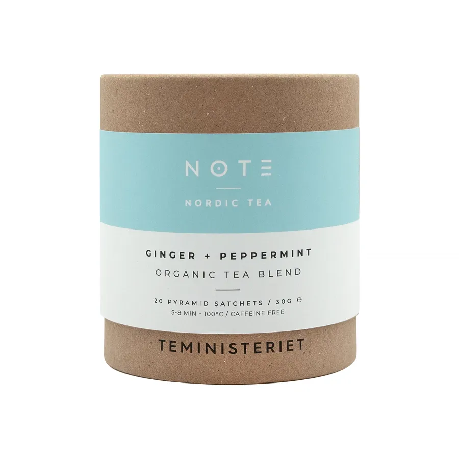 obrazek 1 Teministeriet - NOTE Ginger Peppermint Organic - Herbata 20 Torebek TEMINISTERIET