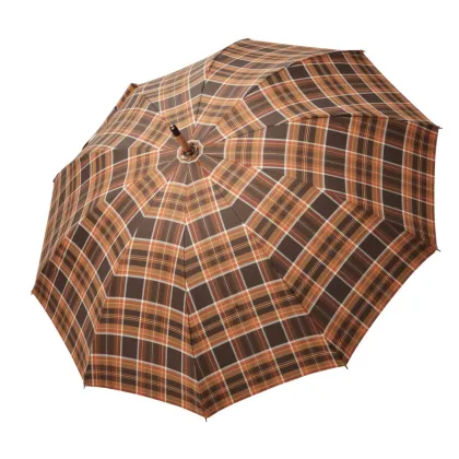 Zdjęcie Unikalny parasol męski z drewnianym uchwytem