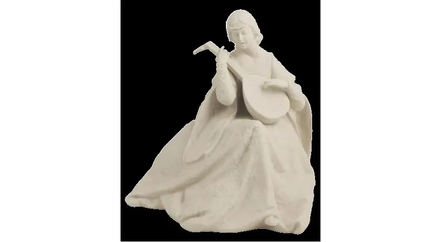 obrazek 1 Kobieta grająca na lutni - figurka z porcelany do gabinetu