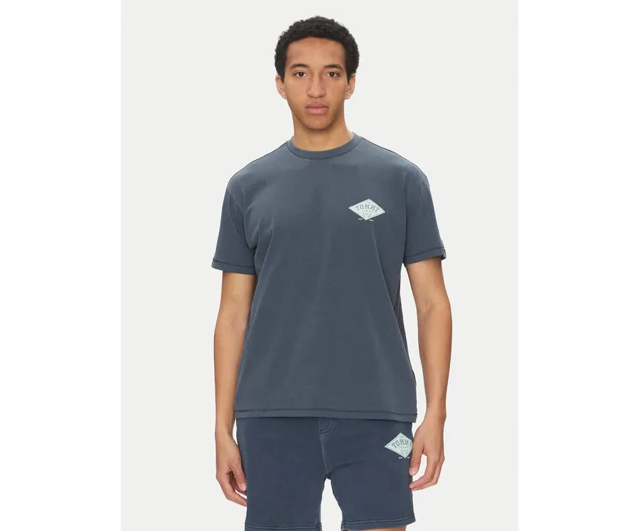 obrazek 1 Tommy Jeans T-Shirt Varsity DM0DM20806 Granatowy Relaxed Fit