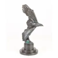 Picture Exclusive bronze sculpture of an eagle in flight in the Art Deco style