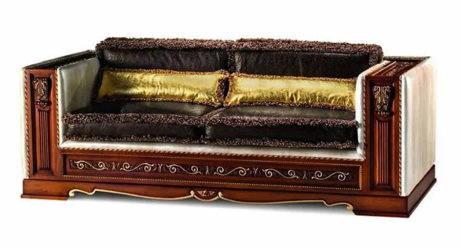 obrazek 1 Niepowtarzalna włoska dwuosobowa sofa w stylu antycznym