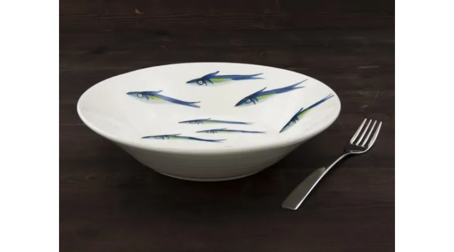 obrazek 2 Ceramiczna średnia miska na sałatki z sardynkami - Le Ceramiche