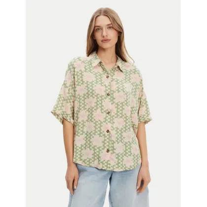 Zdjęcie Roxy Koszula Beach Nostalgia ERJWT03665 Zielony Regular Fit