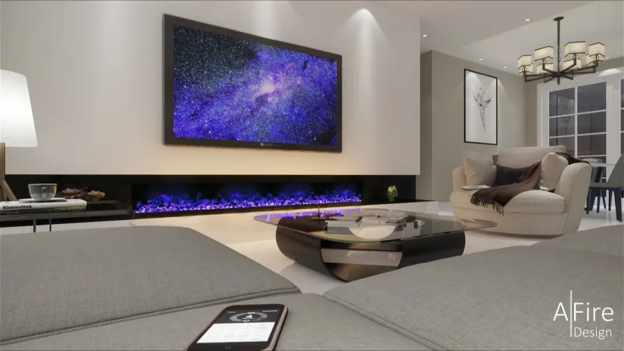 obrazek 3 Ekskluzywny kominek elektryczny na parę wodną 100 cm - A fireplace