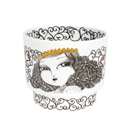 Zdjęcie Stylowy porcelanowy wazon królowej Inês de Castro - Vista Alegre