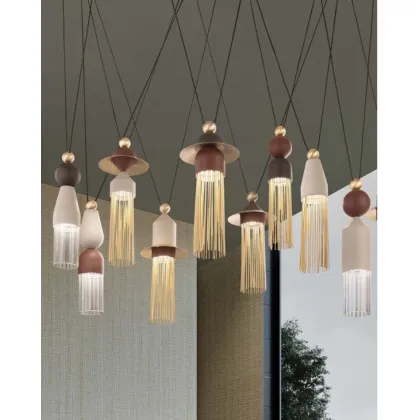 Zdjęcie Duży włoski stylowy żyrandol Nappe C10