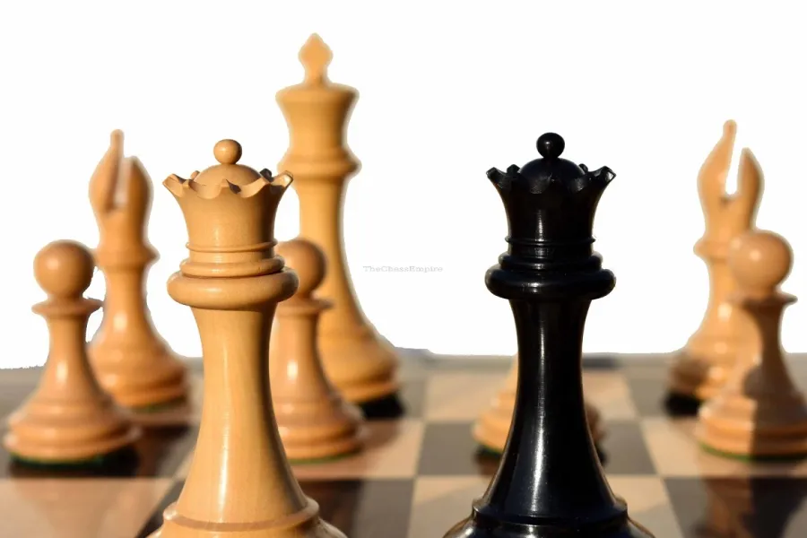 obrazek 6 Nowoczesne figury szachowe z luksusową planszą serii Sultan - The Chess Empire