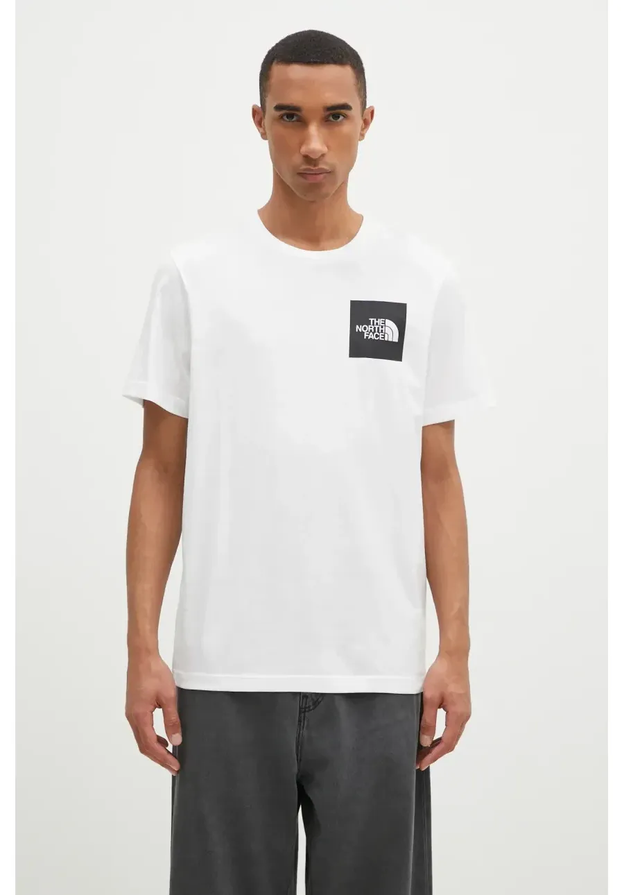 obrazek 1 The North Face t-shirt Fine Tee męski kolor biały z nadrukiem NF0A8A6MFN41