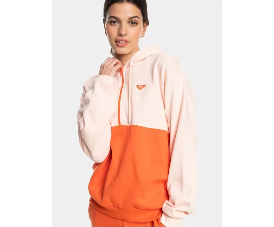 obrazek 1 Roxy Bluza Ess Nrj Cbk Hoo Otlr ERJFT04673 Écru Regular Fit