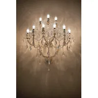 Picture Glass living room chandelier for 9 bulbs