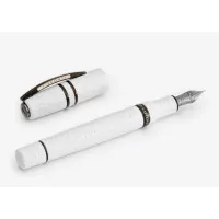 Picture A unique Homo Sapiens Lava Ash White fountain pen
