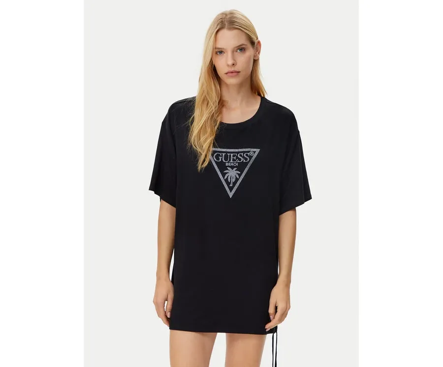 obrazek 1 Guess T-Shirt E4GI00 K68D2 Czarny Regular Fit