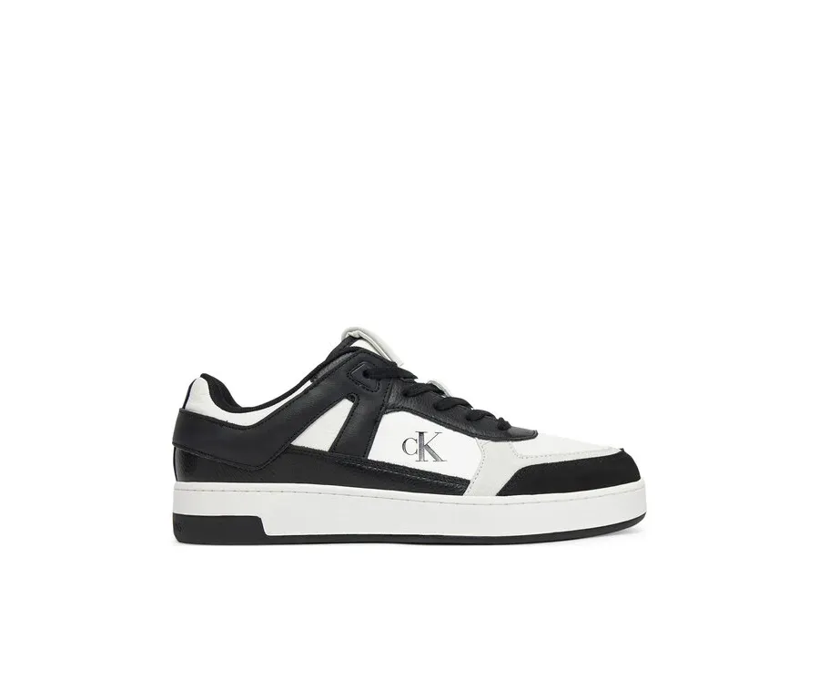 obrazek 1 Calvin Klein Jeans Sneakersy Basket Cup Low Laceup Lth Mix YM0YM01308 Biały