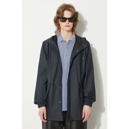 Zdjęcie Rains kurtka 18010 Fishtail Jacket kolor granatowy przejściowa