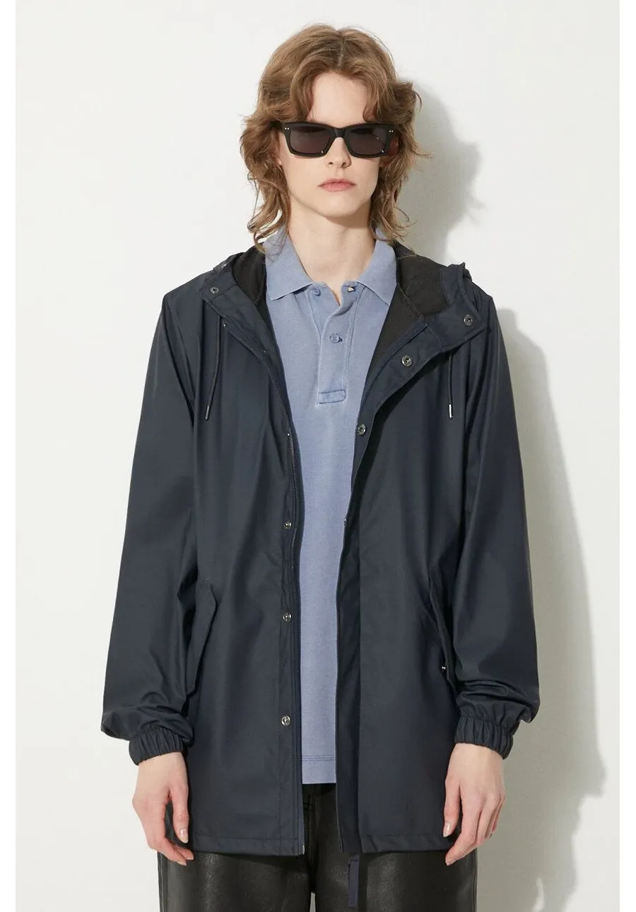 obrazek 1 Rains kurtka 18010 Fishtail Jacket kolor granatowy przejściowa