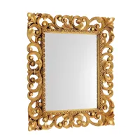 Picture Italian large handmade mirror with gold decoration for a stylish bathroom - 3SC