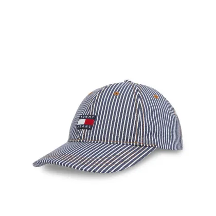 Zdjęcie Tommy Jeans Czapka z daszkiem Tjm Heritage Stripe Cap AM0AM13358 Granatowy