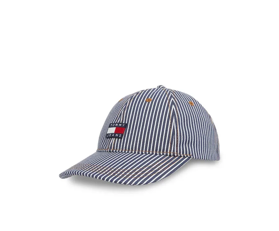 obrazek 1 Tommy Jeans Czapka z daszkiem Tjm Heritage Stripe Cap AM0AM13358 Granatowy