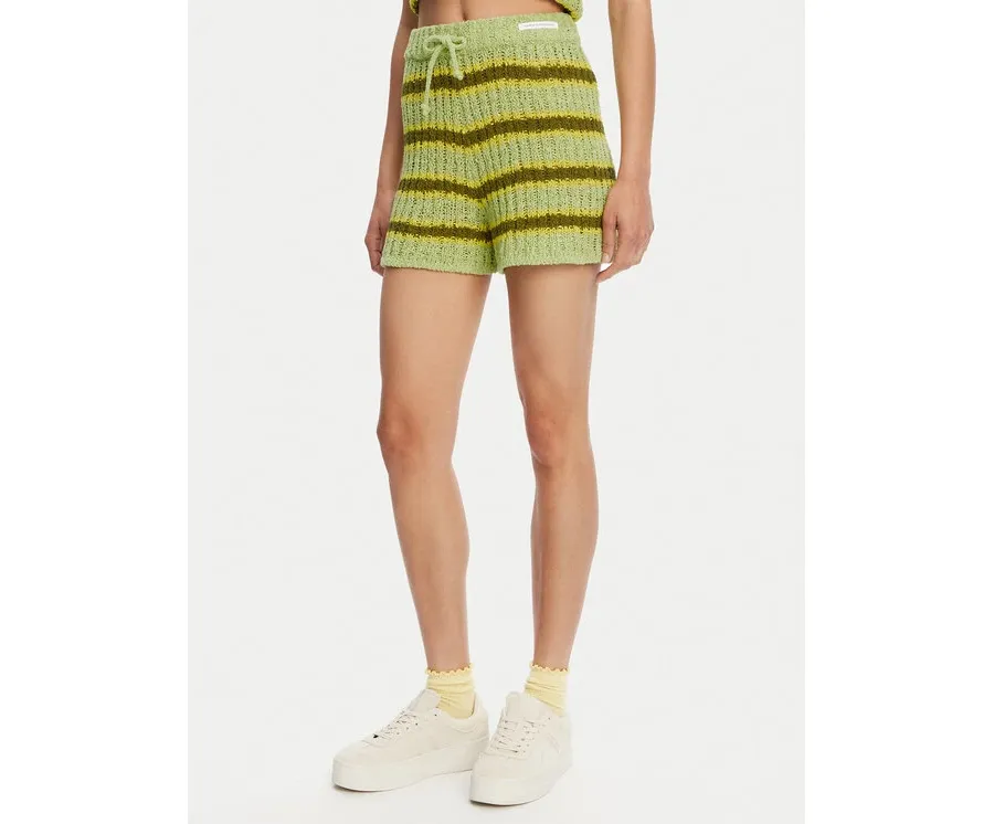 obrazek 1 Element Szorty materiałowe Flip Knit ELJNS00118 Zielony Regular Fit