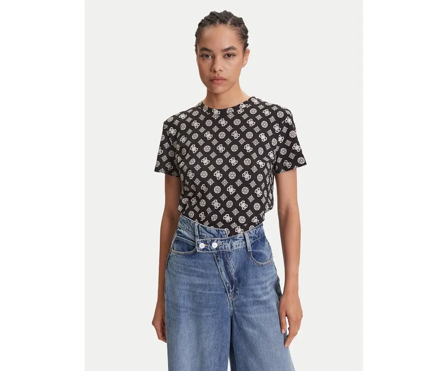 obrazek 1 Guess T-Shirt V5YI04 I3Z14 Czarny Regular Fit