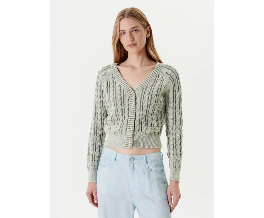 obrazek 1 Guess Kardigan W5YR15 Z3OU0 Zielony Regular Fit