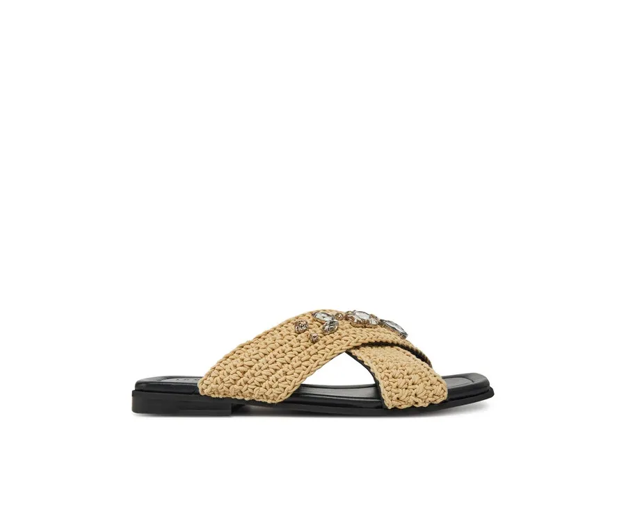 obrazek 1 Inuikii Klapki Woven Strap Stones 70104-367 705 Beżowy
