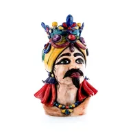 Picture A unique ceramic head of a Moor