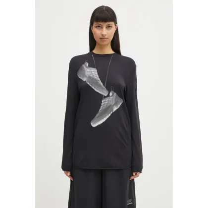 Zdjęcie MM6 Maison Margiela longsleeve kolor czarny S52GC0346.M20101