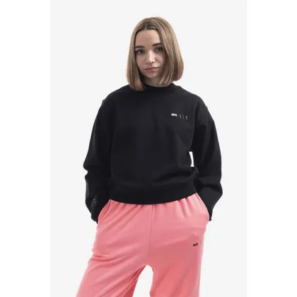 Zdjęcie MCQ bluza bawełniana damska kolor czarny z nadrukiem 624675RSJ761000-BLACK