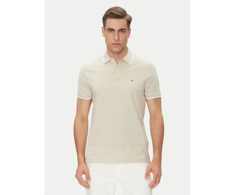 obrazek 1 Tommy Hilfiger Polo MW0MW33140 Beżowy Regular Fit